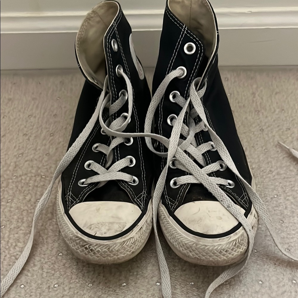 Black Converse High-Top Sneakers